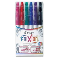 Marqueur FriXion - 2,5 mm (0,10 po) Pointe de marqueur - Ink Couleurs de couverture assorties - 6 / Ensemble