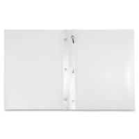 Winnable Letter Fastener Folder - 8 1/2" (215.90 mm) x 11" (279.40 mm) - 80 Sheet Capacity - 3 Fastener(s) - Poly - Clear - 5 / Pack