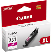 Canon CLI-251XL Original High Yield Inkjet Ink Cartridge - Magenta Pack - 665 Pages