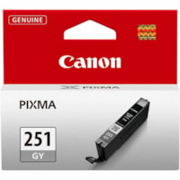 Canon CLI-251 GY Original Standard Yield Inkjet Ink Cartridge - Gray Pack - 780 Pages