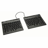 Clavier Freestyle2 KB800HMB - Câble Connectivité - USB Type A Interface - Anglais, Français - Noir Kinesis - Câble Connectivité - USB Type A Interface - Home, Raccrocher/Refuser un appel, Page en haut, Page en bas, Internet, Coller, Copier, Rembobiner, Lecture/Pause,