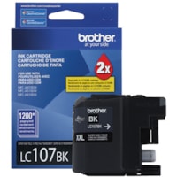 Brother Innobella LC107BKS Original Inkjet Ink Cartridge - Black - 1 Pack - 1200 Pages