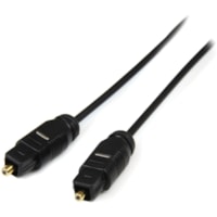 StarTech.com 15 ft Thin Toslink Digital Optical SPDIF Audio Cable - Deliver high quality optical digital sound, even at extreme volumes - 15 ft optical audio cable - thin toslink cable - optical digital audio cable -optical spdif cable