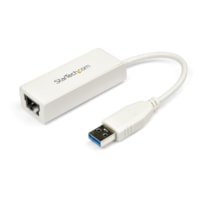 StarTech.com USB to Ethernet Adapter, USB 3.0 to 10/100/1000 Gigabit Ethernet LAN Adapter, USB to RJ45 Adapter, TAA Compliant - USB 3.0 network adapter adds an Ethernet port to your laptop/desktop - USB to RJ45 Ethernet adapter; 4K Jumbo Frames; VLAN Tagging; WoL - USB NIC adapter; USB bus powered -