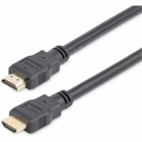 StarTech.com 15ft/4.6m HDMI Cable, 4K High Speed HDMI Cable with Ethernet, Ultra HD 4K 30Hz Video, HDMI 1.4 Cable/HDMI Monitor Cord, Black - 15ft High Speed HDMI Cable with Ethernet; 10.2 Gbps bandwidth; 4K video (3840x2160 30Hz) - Ultra HD HDMI 1.4 cable w/durable PVC strain relief - HDMI cord for 