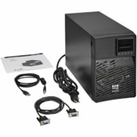 Tripp Lite series SmartOnline SU1500XLCD 1500VA Tower UPS - 2U Tower - 3 Hour Recharge - 5.80 Minute Stand-by - 120 V AC Input - 100 V AC, 110 V AC, 120 V AC Output - Single Phase - Pure Sine Wave - Serial Port - USB - LCD Display - 6 x NEMA 5-15R Receptacle(s) - SNMP