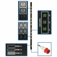 Tripp Lite by Eaton Unité de distribution d'alimentation Metered PDU3XMV6G20 - IEC 60309 16A - 9 x IEC 60320 C19, 36 x IEC 60320 C13 - 11,50 kW - Vertical - Montable en rack