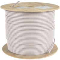 Tripp Lite by Eaton Cat5e 350 MHz Bulk Solid-Core PVC Cable, White, 1000 ft - 1000 ft (304.80 m) Category 5e Network Cable for Network Device, Patch Panel, Switch, Router - First End: Bare Wire - Second End: Bare Wire - 1 Gbit/s - CMR - 24 AWG - White 