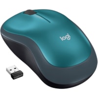 Logitech M185 Wireless Mouse, 2.4GHz with USB Mini Receiver, 12-Month Battery Life, 1000 DPI Optical Tracking, Ambidextrous, Compatible with PC, Mac, Laptop (Blue) - Optical - Wireless - Radio Frequency - 2.40 GHz - Blue - USB - 1000 dpi - Scroll Wheel - 3 Button(s) - Symmetrical