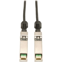 Tripp Lite by Eaton 2.5M (8 FT.) SFP+ 10Gbase-CU Twinax CopperCable - 8 ft (2.44 m) QSFP+ Network Cable for Network Device - First End: 1 x SFF-8431 SFP+ Network - Male - Second End: 1 x SFF-8431 SFP+ Network - Male - Black