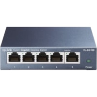 TP-LINK TL-SG105 5-Port 10/100/1000Mbps Desktop Gigabit Steel Cased Switch - 5 Ports - Gigabit Ethernet - 10/100/1000Base-T - 2 Layer Supported - 2.30 W Power Consumption - Twisted Pair - Desktop - 3 Year Limited Warranty