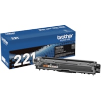 Brother TN221BK Original Toner Cartridge - Laser - Standard Yield - 2500 Pages - Black - 1 Each