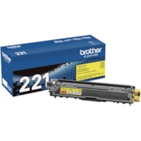 Brother TN221Y Original Toner Cartridge - Laser - Standard Yield - 1400 Pages - Yellow - 1 Each