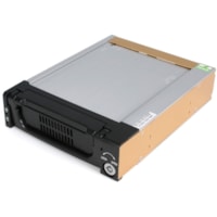 StarTech.com Aluminum Black SATA Hard Drive Drawer - Storage mobile rack - black - Turns any 3.5in SATA hard drive into a rugged, hot-swap storage solution for a 5.25in bay - 3.5in sata mobile rack - hard drive mobile rack - hdd moble rack -removable hard drive bay