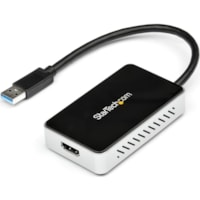 StarTech.com USB 3.0 to HDMI Adapter w/ 1x USB, USB to VGA Monitor Converter for Windows (no support for macOS/ChromeOS/Linux) - TAA - Windows only; No support for macOS, ChromeOS or Linux - Works w/ Windows X86/X64/ARM (Intel, AMD, Snapdragon X Copilot+ PC) - Connect an HDMI display while keeping t