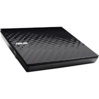 Asus SDRW-08D2S-U External DVD-Writer - Retail Pack - for PC, Mac and Laptop - DVD-RAM/±R/±RW Support - 24x CD Read/24x CD Write/16x CD Rewrite - 8x DVD Read/8x DVD Write/8x DVD Rewrite - Double-layer Media Supported - USB 2.0 - Slimline