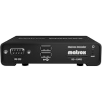 Matrox Décodeur vidéo Maevex 5100 5150 - Fonctions: Décodage vidéo, Décodeur audio - 1920 x 1080 - H.264, MPEG-4 - DVI - Réseasu (RJ-45) - USB - Sortie ligne audio - Montable en Rack