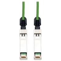 Tripp Lite by Eaton 1M (3 FT.) Green SFP+ 10Gbase-CU Twinax CopperCable - 3.3 ft (1.01 m) Twinaxial Network Cable for Network Device - First End: 1 x SFF-8431 SFP+ Network - Male - Second End: 1 x SFF-8431 SFP+ Network - Male - Green