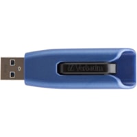 Clé USB Store 'n' Go V3 MAX 64 Go USB 3.0 - Noir, Bleu Verbatim - 64 Go - USB 3.0 - Noir, Bleu - À vie Garantie - 1 chaque