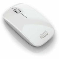 Souris iMouse M300W - Bluetooth - USB - Optique - 3 Bouton(s) - Blanc luisant Adesso - Optique - Sans fil - 30 pi (9144 mm) - Bluetooth - Blanc luisant - USB - 1000 dpi - Roulettes avec frein - 3 Bouton(s)