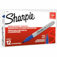 Sharpie Fine Point Permanent Marker - 1 mm (0.04") Fine Marker Point - Blue Ink - 1 Each