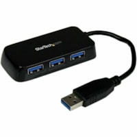 Concentrateur USB - USB - Externe - Noir StarTech.com - USB - Externe - 4 Port(s) USB - 4 Port(s) USB 3.0 - PC, Mac