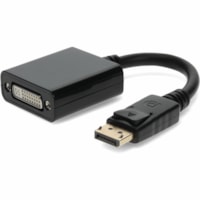 AddOn DisplayPort to DVI Adapter Converter Cable - Male to Female - DisplayPort/DVI Video Cable for Video Device, Monitor - First End: 1 x DisplayPort Digital Audio/Video - Male - Second End: 1 x 29-pin DVI-I (Dual-Link) Digital Video - Female - Black