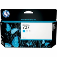 HP 727 (B3P19A) Original Standard Yield Inkjet Ink Cartridge - Single Pack - Cyan - 1 Each - 130 mL - 4000 Pages