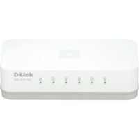 D-Link GO-SW-5E 5-Port 10/100 Unmanaged Desktop Switch - 5 Ports - Fast Ethernet - 10/100Base-TX - 2 Layer Supported - Twisted Pair - Desktop - 3 Year Limited Warranty