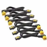 APC by Schneider Electric Power Cord Kit (6 ea), Locking, C13 to C14 (90 Degree), 1.2m, North America - For PDU - 10 A - Black - 4 ft (1.22 m) Cord Length - IEC 60320 C14 / IEC 60320 C14 - 1 Each