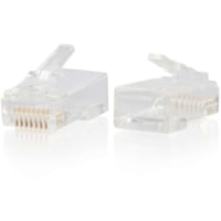 C2G RJ45 Cat6 Modular Plug - 1 Each - 1 x RJ-45 Network Male - Clear
