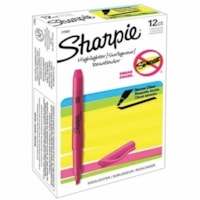 Surligneur Sharpie - Pointe en biseau Pointe de marqueur - Ink Rose fluorescent - 1 Emballage