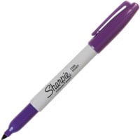 Sharpie Fine Point Permanent Marker - 1 mm (0.04") Fine Marker Point - Purple Ink - 1 Dozen