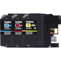 Brother Innobella LC1013PKS Original Ink Cartridge - Inkjet - Standard Yield - 300 Pages - Cyan, Magenta, Yellow