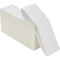 Zebra Z-Perform 1000D Thermal Label - 4" Width x 6" Length - Permanent Adhesive - Direct Thermal - White - Paper, Acrylic - 2000 / Roll - Perforated, Fanfold - 2 / Pack