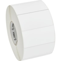 Zebra Z-Perform 2000D Thermal Label - 4" (101.60 mm) Width x 2" (50.80 mm) Length - Permanent Adhesive - Rectangle - Direct Thermal - White - Paper, Acrylic - 2719 / Roll - Perforated - 4 / Roll