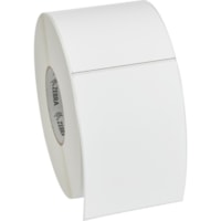 Zebra Z-Perform 1500T with Rubber Adhesive - 4" Width x 6" Length - Permanent Adhesive - Thermal Transfer - White - Paper - 1000 / Roll - 1000 Total Label(s) - Perforated, Coated - 4 / Box