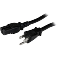 StarTech.com 4ft (1.2m) Heavy Duty Power Cord, NEMA 5-15P to C15, 15A 125V, 14AWG, Replacement AC Computer PC Power Supply Cable - 4ft (1.2m) Universal power cord w/ NEMA 5-15P and IEC 60320 C15 connectors; 125V 15A (Max); UL listed (UL62/UL817); AC Power Cord w/ molded connectors; Fire Rating VW-1;