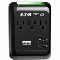 Suppresseur/Protecteur de Surtension Protect It! SK30USB Tripp Lite by Eaton - NEMA 5-15P - 3 x NEMA 5-15R, 2 x USB - 1,80 kVA - 540 J - 120 V AC Entrée - 5 V DC Sortie - 27 kA