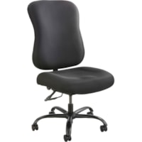 Chaise dactylo Optimus - Siège réglable - 19 po (482,60 mm) à 22 po (558,80 mm) Haut Safco - Seat Color Noir - Polyuréthane de haute densité Seat MaterialBack Color Noir - 5 branches Base - 1 chaque