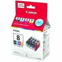 Canon CLI-8 Inkjet Ink Cartridge - Value Pack - Black, Yellow, Cyan, Magenta - 4 Pack