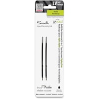 Zebra Pen 2-in-1 Universal Touchscreen Stylus Pen - 1 mm , Medium Point - Black Ink - Low Viscosity - 2 / Pack