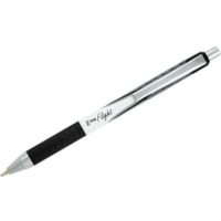 Zebra Pen Z-Grip Flight Ballpoint Pen - 1.2 mm (0.05") Bold Pen Point - Retractable - Black Ink - Black Plastic Barrel - 2 / Pack