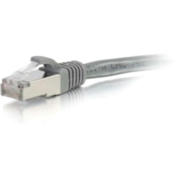 C2G 10ft Cat6a Snagless Shielded (STP) Ethernet Network Patch Cable - Gray - 10 ft Category 6a Network Cable for Network Device - First End: 1 x RJ-45 Network - Male - Second End: 1 x RJ-45 Network - Male - Patch Cable - Shielding - Gold, Nickel Plated Connector - Gray