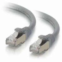 C2G 35ft Cat6 Snagless Shielded (STP) Network Patch Cable - Gray - 35 ft (10.67 m) Category 6 Network Cable for Network Device, Hub, Switch, Router, Patch Panel, DSL Modem, Network Adapter - First End: 1 x RJ-45 Network - Male - Second End: 1 x RJ-45 Network - Male - Patch Cable - Shielding - Gold, 