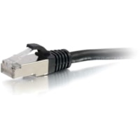 C2G 14ft Cat6 Snagless Shielded (STP) Network Patch Cable - Black - 14 ft Category 6 Network Cable for Network Device - First End: 1 x RJ-45 Network - Male - Second End: 1 x RJ-45 Network - Male - Patch Cable - Shielding - Gold, Nickel Plated Connector - Black