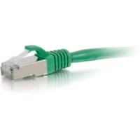 C2G 20ft Cat6 Snagless Shielded (STP) Ethernet Network Patch Cable - Green - 20 ft (6.10 m) Category 6 Network Cable for Network Device - First End: 1 x RJ-45 Network - Male - Second End: 1 x RJ-45 Network - Male - Patch Cable - Shielding - Gold, Nickel Plated Connector - Green