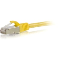 C2G 10ft Cat6 Snagless Shielded (STP) Ethernet Network Patch Cable - Yellow - 10 ft (3.05 m) Category 6 Network Cable for Network Device - First End: 1 x RJ-45 Network - Male - Second End: 1 x RJ-45 Network - Male - Patch Cable - Shielding - Gold, Nickel Plated Connector - Yellow