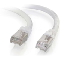C2G 4ft Cat6 Snagless Shielded (STP) Network Patch Cable - White - 4 ft Category 6 Network Cable for Network Device - First End: 1 x RJ-45 Network - Male - Second End: 1 x RJ-45 Network - Male - Patch Cable - Shielding - Gold, Nickel Plated Connector - White - 1 Each