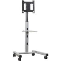 Chief Mobile Cart Kit: MFCUB with PAC700 Case - Up to 55" (1397 mm) Screen Support - 125 lb (56699.05 g) Load Capacity - 77.80" (1976.12 mm) Height x 37.10" (942.34 mm) Width x 32.10" (815.34 mm) Depth - Black - For Audio/Video Equipment